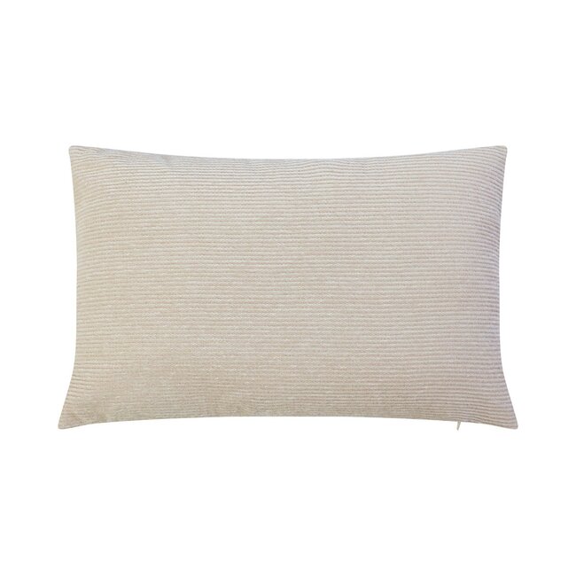 Linen & More Germaine Kussen rib beige 30x50cm