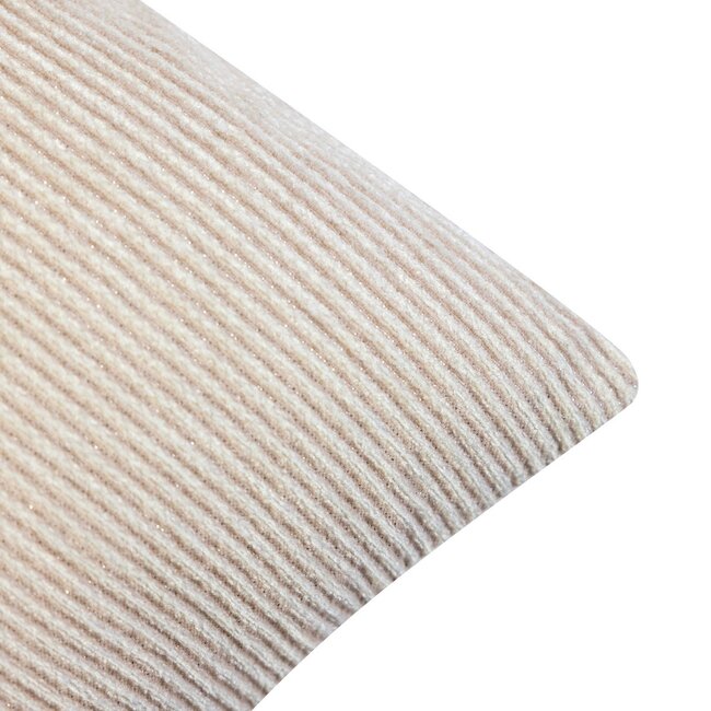 Linen & More Germaine Kussen rib beige 30x50cm