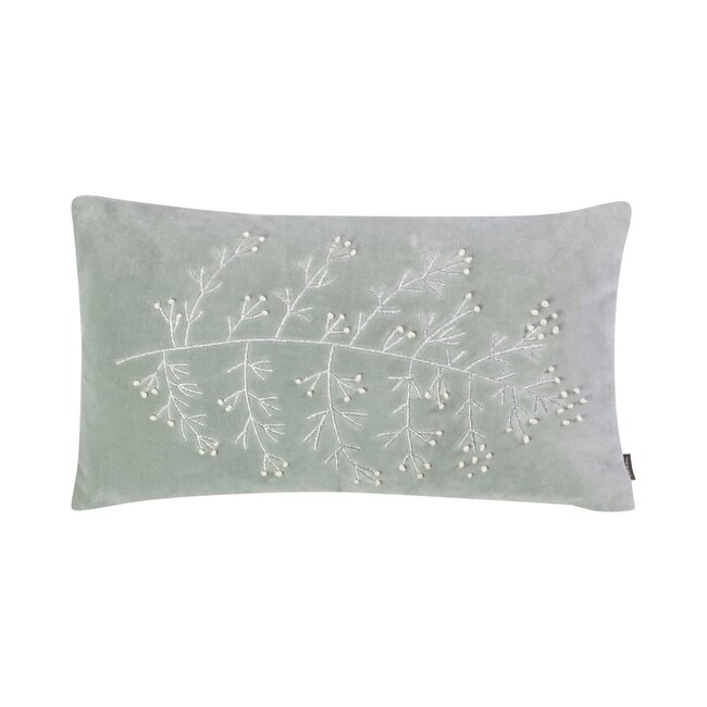 Linen & More Thalia Kussen licht grijs 30x50cm