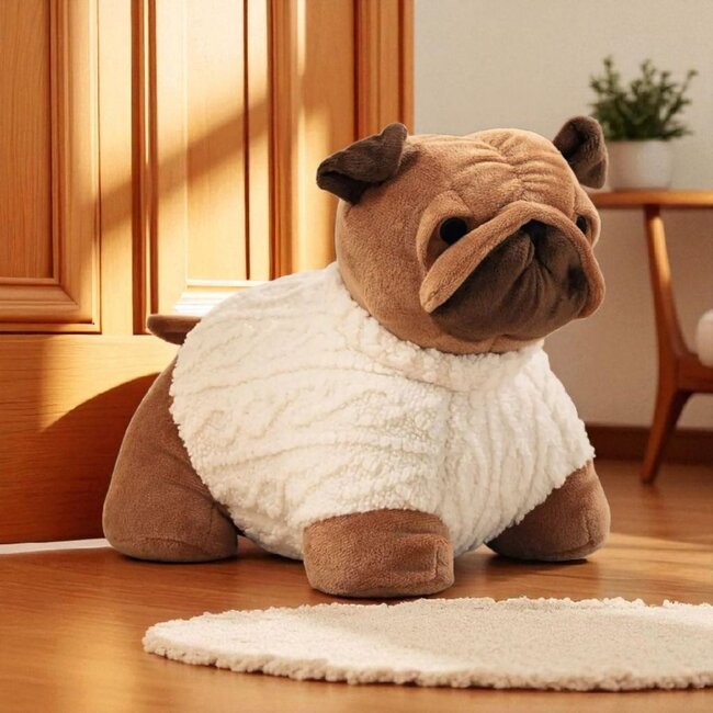 Dream-Living Deurstoppers mops hond 1 kilo Altijd trouw aan jouw deur