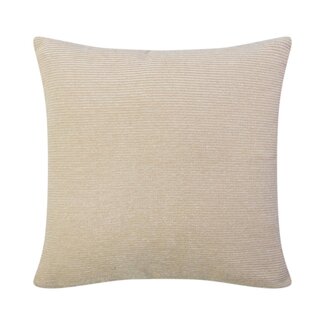 Linen & More Germaine Kussen rib beige 45x45cm