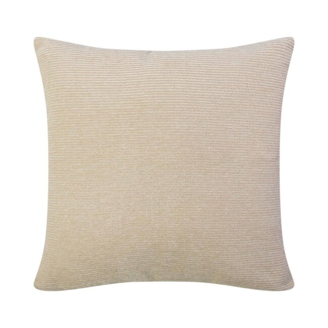 Linen & More Germaine Kussen rib beige 45x45cm