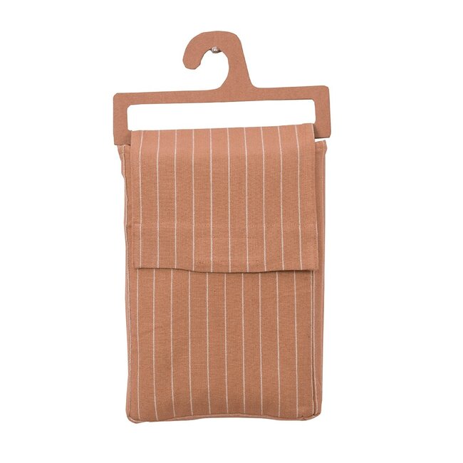 Linen & More Pinstripe Tafelkleed Textiel cafe bruin 140x300cm