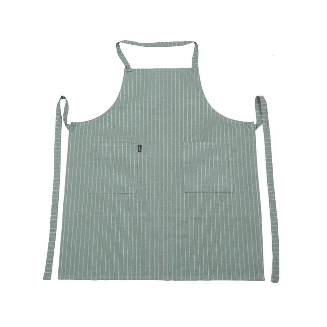 Linen & More Pinstripe Green Schort blauw 75x90cm