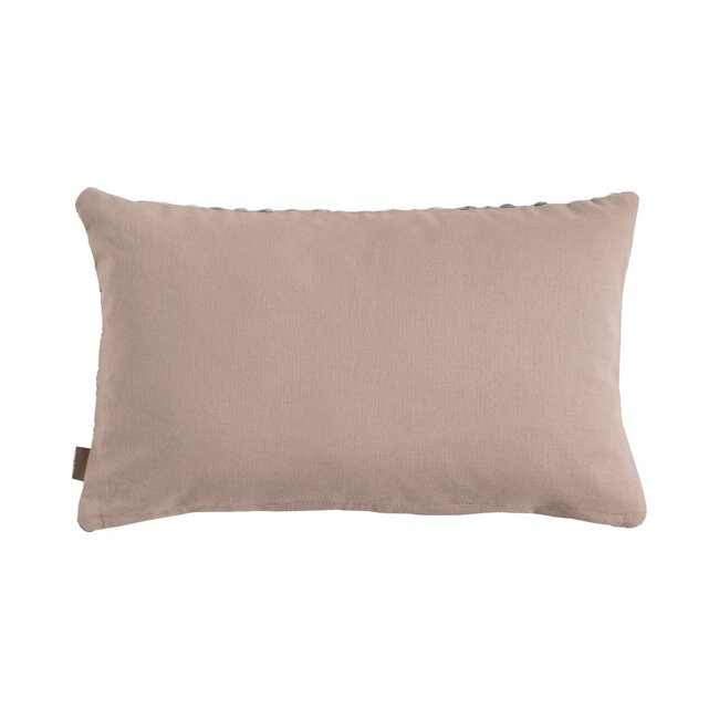 Linen & More Tye&Dye Acrylic Zigzag kussen grijs 30x50cm