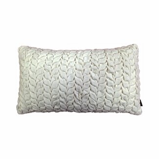 Linen & More Smock Velvet kussen gebroken wit 30x50cm