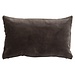 Linen & More Velvet Chambray kussen bruin 30x50cm