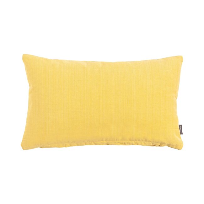Linen & More Uneven Stitching kussen geel 30x50cm