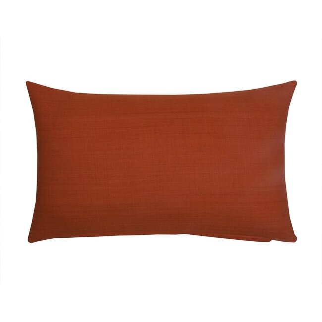 Linen & More Uneven Stitching kussen oranje 30x50cm