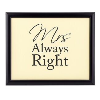 Lesser & Pavey Schootkussen Laptray – Mrs. Always Right – 44 x 34 x 6 cm