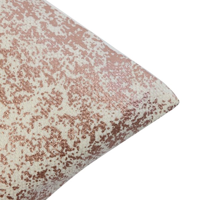 Linen & More Aria Kussen perzik roze 45x45cm