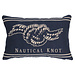 Mars & More gobelin sierkussen navy nautical knot 30x45cm