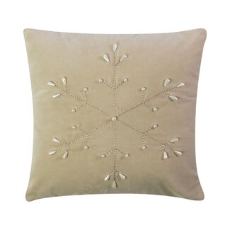Linen & More Manon Kussen beige 45x45cm