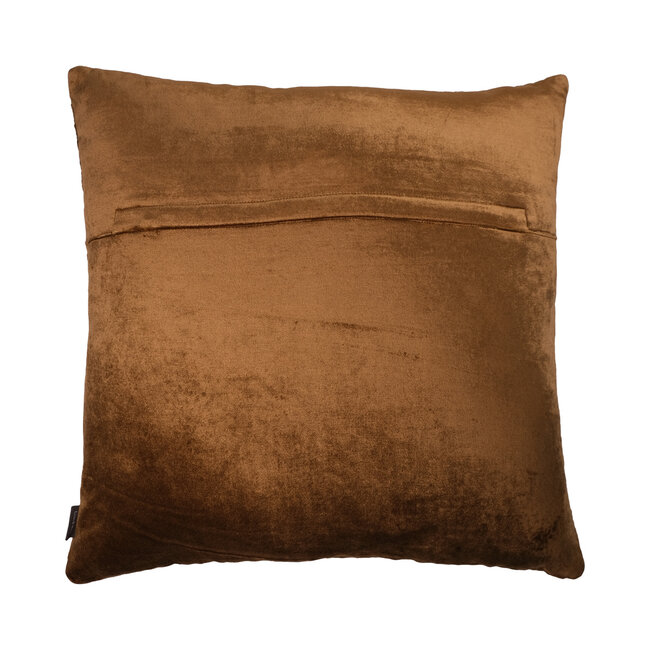 Linen & More Davina kussen brons zwart 45x45cm