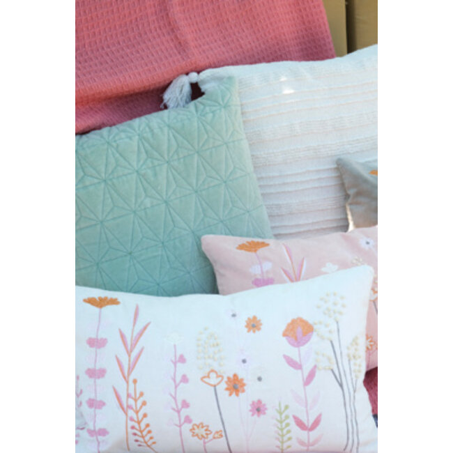 Linen & More Harper kussen groen 45x45cm