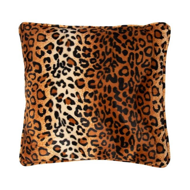 Linen & More Animal Velvet kussen bruin 47x47cm