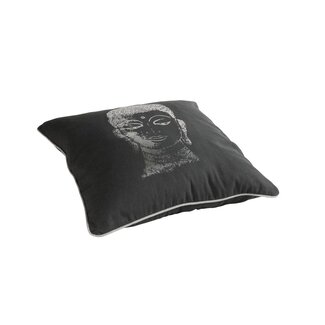 Linen & More Bombay kussen antraciet 45x45cm