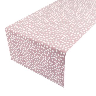 Linen & More Allover Dots Tafelloper blossom 50x140cm