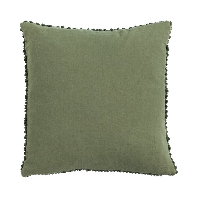 Linen & More Jumbo dots army green Cushion 45 cm x 45 cm