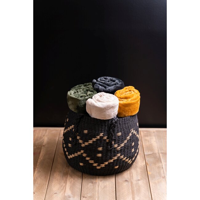 Linen & More Marmaris plaid zand 130x170cm (rolled)