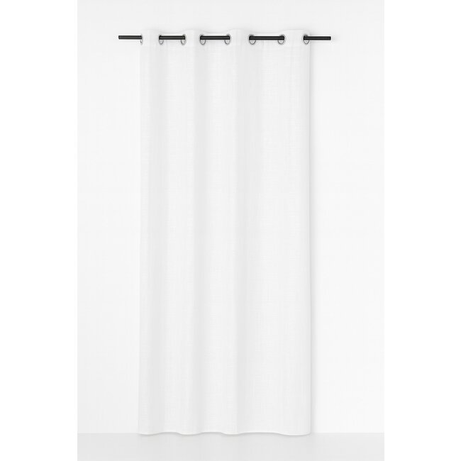 Linen & More Edera Vorhang Weiss 8 Rings 135 x 260 cm