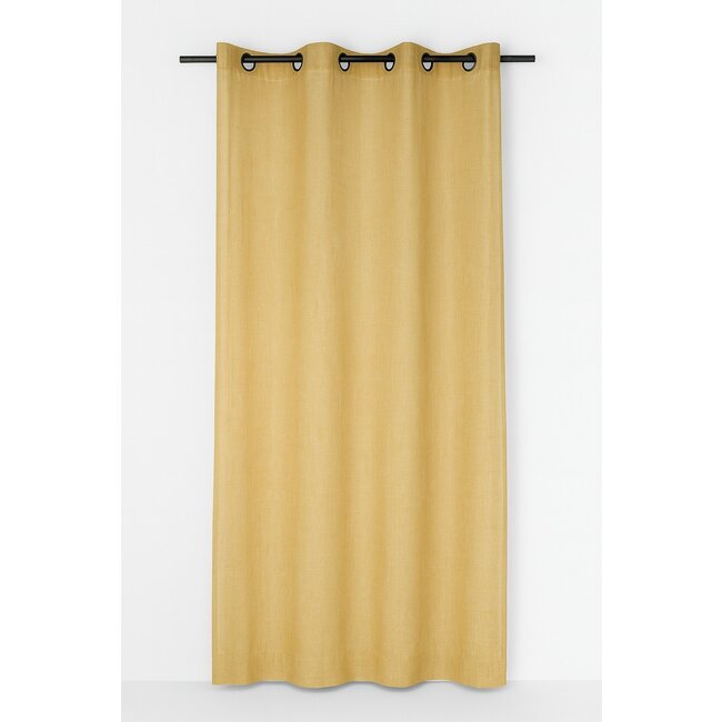 Linen & More Edera Vorhang Ochre 8 Rings 135 x 260 cm