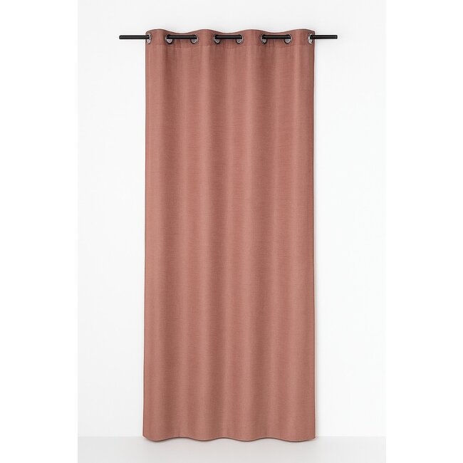 Linen & More Edera Vorhang Teracotta 8 Rings 135 x 260 cm