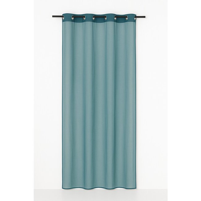 Linen & More Monna Vorhang Petrol 8 Rings 135 x 260 cm
