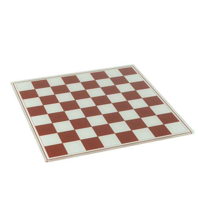 J-Line Schaakbord Polyresin Wit/Kerstrood