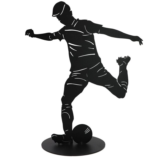 Dream-Living Handgemaakte voetballer zwart 40 cm