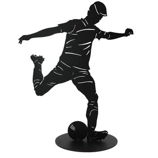 Dream-Living Handgemaakte voetballer zwart 40 cm