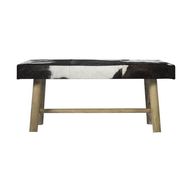 Mars & More bank chalet koe zwart 95cm