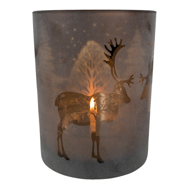 Mars & More Theelichthouder Rendier brons large 18cm