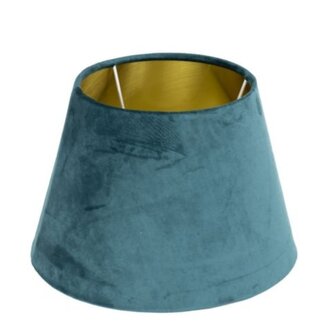 Mars & More lampenkap fluweel petrol dia 30cm