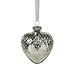 Mars & More decoratie hart zilver 15cm