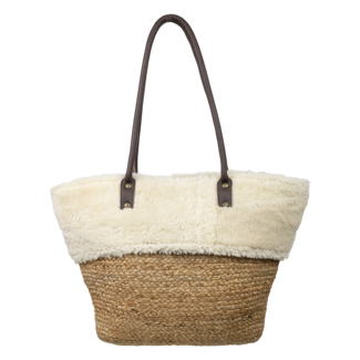 Mars & More schaap wit jute schoudertas 50cm