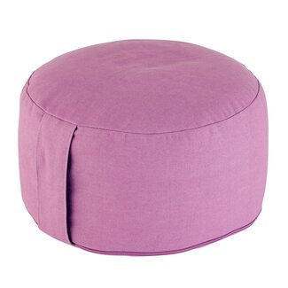 Dream-Living Yogakussen Meditatiekussen paars  31 x ø 20 cm wasbare hoes