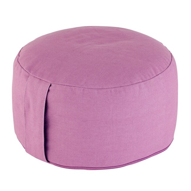 Dream-Living Yogakussen Meditatiekussen paars  31 x ø 20 cm wasbare hoes