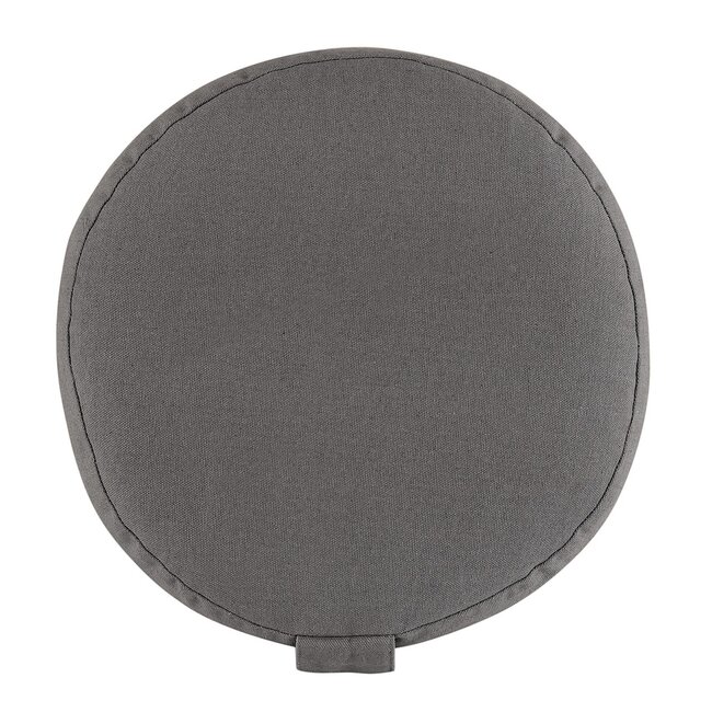 Dream-Living Yogakussen Meditatiekussen grijs  31 x ø 20 cm wasbare hoes