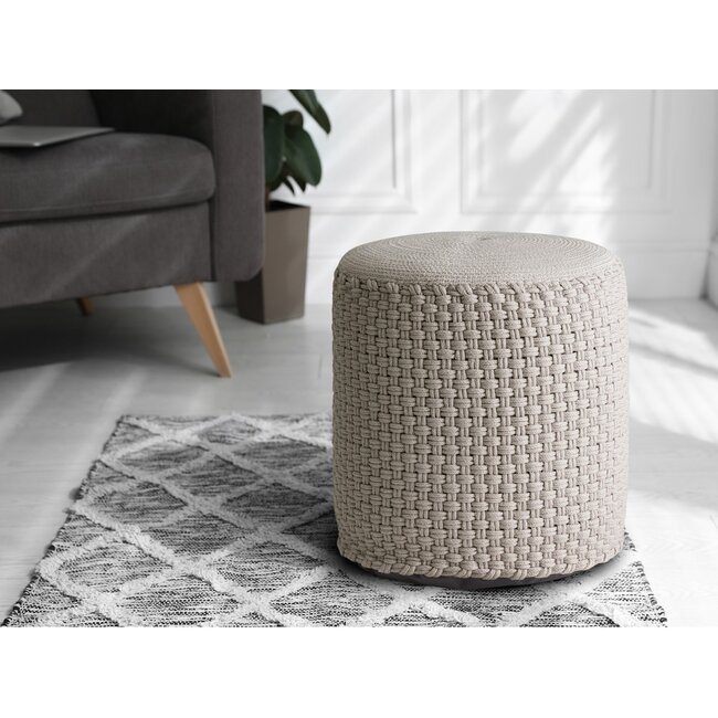 Kruk Zitkruk Merino Poef buiten ø40 H45cm Zit Poef navulbaar