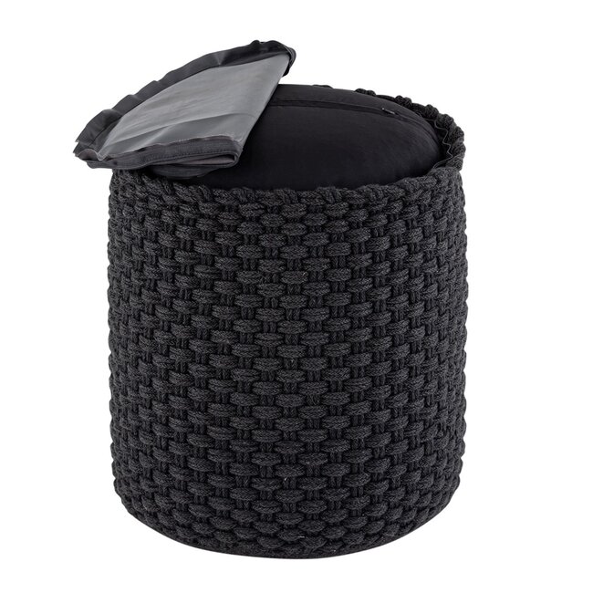 Kruk Zitkruk Merino Poef buiten ø40 H45cm Zit Poef navulbaar