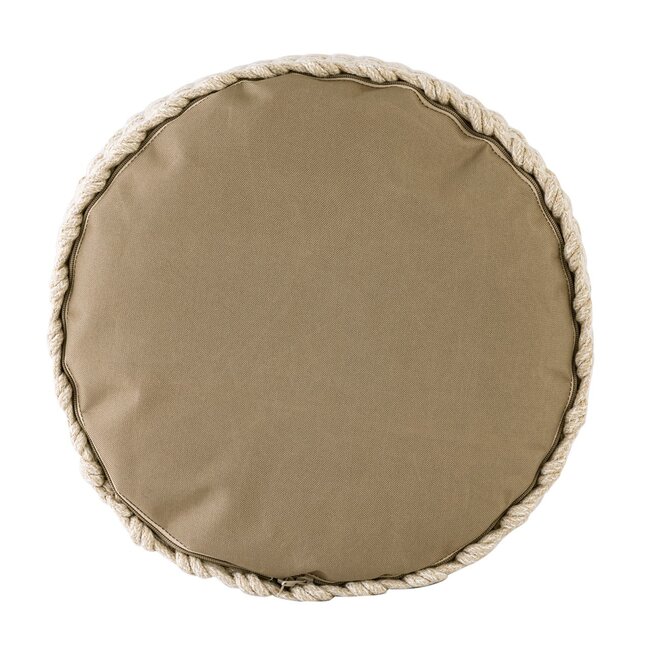 Kruk Zitkruk Merino Poef buiten ø40 H45cm Zit Poef navulbaar