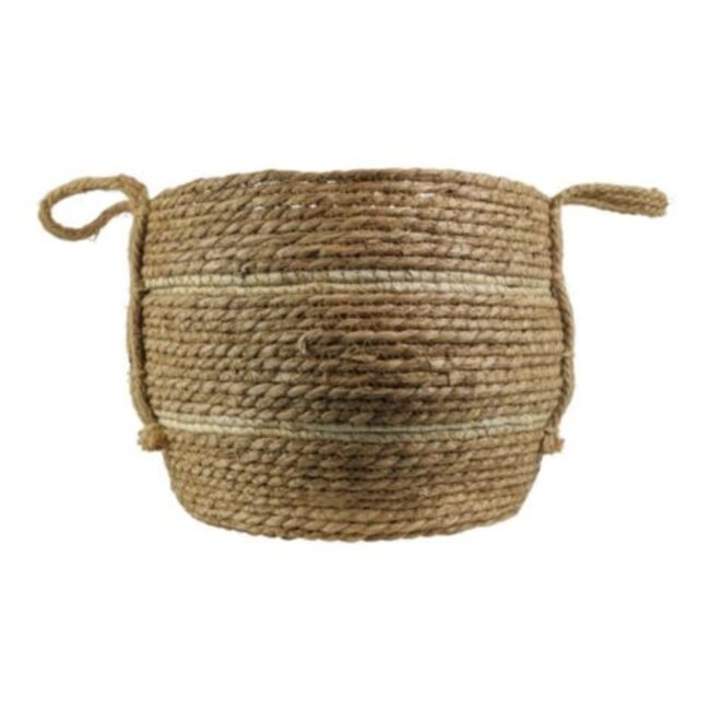 Mars & More mand naturel ecru 2 strepen dia 23cm*