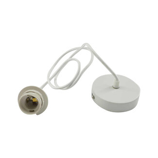 Mars & More snoer plafondlamp wit 105cm*