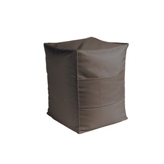 2Lif St. Tropez Outdoor poef kussenhoes taupe 39x39x50cm