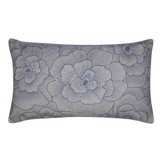 Linen & More Rosanna Kussen geborduurd blauw 30x50cm