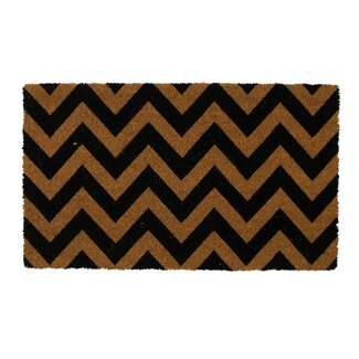 Mars & More Deurmat Kokos handgeweven zig zag 75cm