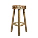Mars & More barkruk koe bruin/wit 75cm