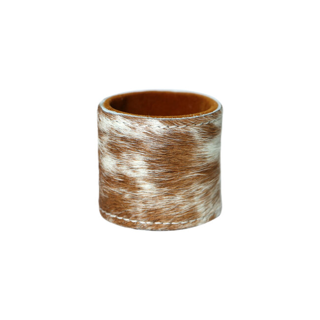 Mars & More servetring koehuid bruin 5cm