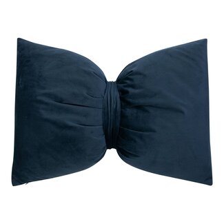 Mars & More Strik Kussen Fluweel navy 40x60cm